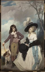 Maria Marow Gideon en haar broer, William, 1786-87